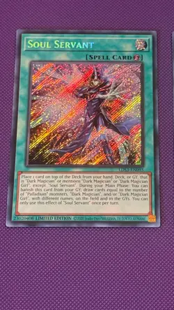 3x Soul Servant NM Near Mint LDS3-EN095 Secret Rare PLAYSET Yugioh - Image 5