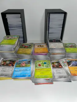 Bulk Pokemon Cards Lot 1000 Near Mint | 100 HOLO/Rev Holo NO Energy | 1V/EX Card - Image 1