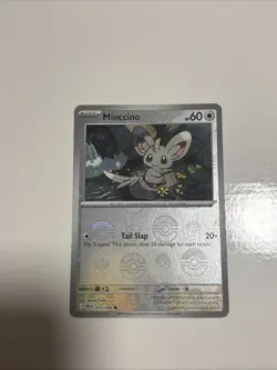 Minccino - 075/086 - Pokeball Holo - Black Bolt - Pokemon Card - NM/M - Image 1