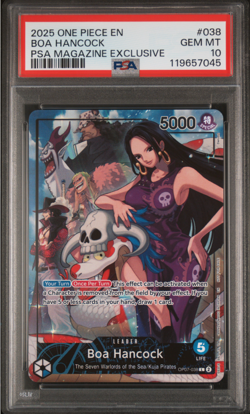 One Piece PSA 10 Boa Hancock #038 PSA Magazine Exclusive 2025 English - Image 2