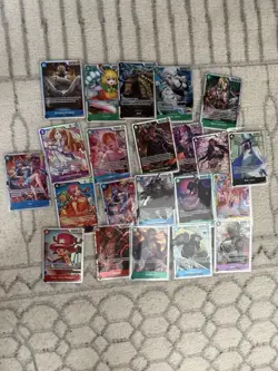 One Piece English Card Lot SR NM 22 Cards Lot - Image 1