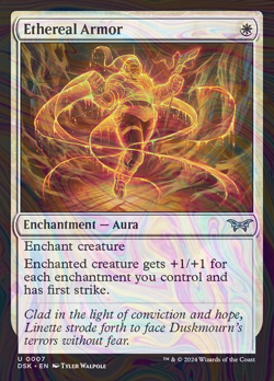 Foil Ethereal Armor - DSK - 7 | MTG Card - Image 1