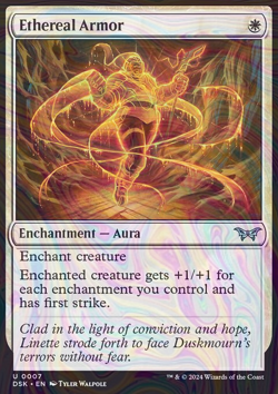 Foil Ethereal Armor - DSK - 7 | MTG Card - Image 3