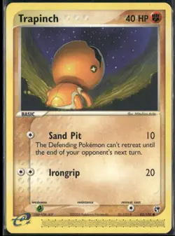 Trapinch 82/100 EX Sandstorm Pokemon English Card (MP) - Image 1
