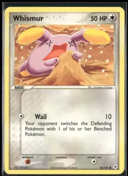 Whismur 82/101 EX Hidden Legends Pokemon English Card (MP) - Image 1