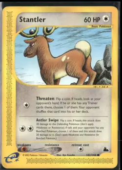 Stantler 102/144 Skyridge Pokemon English Card (MP) - Image 1