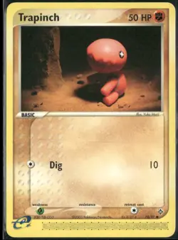 Trapinch 78/97 EX Dragon Pokemon English Card (MP) - Image 1