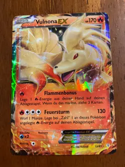 Deutsche GERMAN Vulnona EX 13/83 Generationen Ninetales - Pokemon Card - LP - Image 1