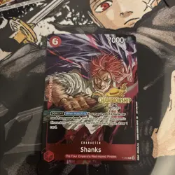Shanks P-083 Championship Tournament Promo CS One Piece Card English - Image 1