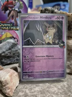 pokemon Cards Mimikyu Holo Basic. 2025 1pcs+1pcs Sleeve #087/182 - Image 1