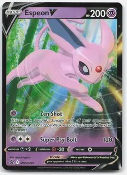 Espeon V Promo SWSH: Sword & Shield Promo Cards SWSD Psychic Holofoil SWSH201 N - Image 1