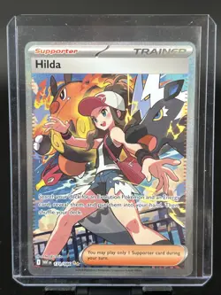 Pokemon Hilda 171/086 SIR Full Art Trainer White Flare NM Holo Card - Image 1