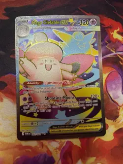 Pokemon Mega Clefable EX Holo Mega Evolution Fairy Card 103/088 320 HP - Image 1