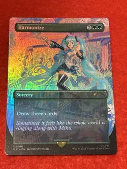MTG Harmonize Foil Hatsune Miku Secret 1596 - Image 1