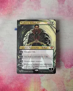 MTG Secrets Strixhaven, Professor Dellian Fel, 0283 Borderless mythic pack fresh - Image 1