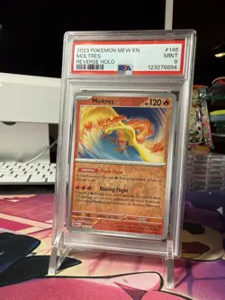 Pokemon TCG Moltres 146/165 Sv Scarlet & Violet 151 Reverse Holo PSA 9 - Image 1