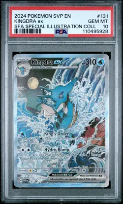 POKEMON SHROUDED FABLE KINGDRA EX #131 ILLUSTRATION PSA 10 GEM MINT #110495928 - Image 1