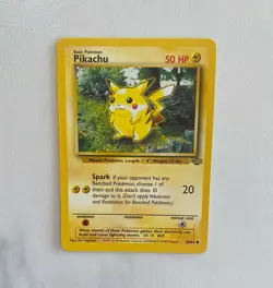 Base Set Pikachu & Jungle Pikachu WOTC Vintage Pokemon Cards - Mint/NM - Image 2