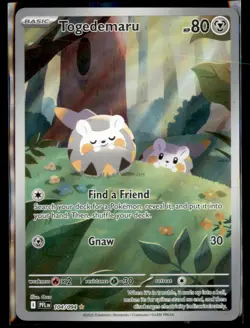Togedemaru 104/094 Illustration Rare Phantasmal Flames Pokemon Near Mint - Image 1