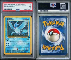 2000 Pokemon ITALIAN Unlimited Fossil Articuno Holo 2/62 PSA 5 EX - Image 3