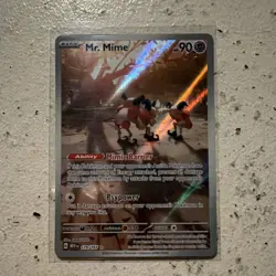 Pokemon Mr. Mime 179/165 Scarlet & Violet 151 Illustration Rare Holo 90 HP - Image 1