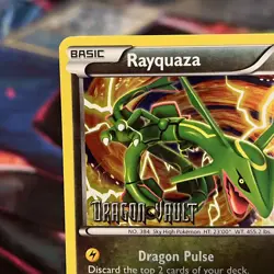 Pokemon TCG Rayquaza Dragon Vault Holo Rare Card 11/20 Stamped NM - Image 3