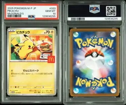 PSA 10 Pikachu 020/M-P McDonald's Happy Set Promo 2025 Pokemon Card Japanese - Image 4