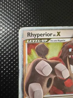 Pokemon TCG Rhyperior LV.X DP29 Diamond and Pearl Promo DMG - Image 2