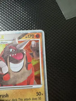 Pokemon TCG Rhyperior LV.X DP29 Diamond and Pearl Promo DMG - Image 3