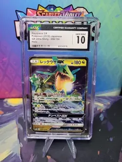 CGC Gem Mint 10 Rayquaza GX 2018 Pokemon Japanese GX Ultra Shiny 098/150 - Image 1