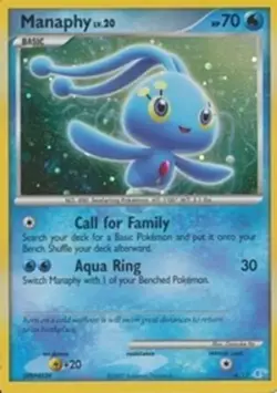 Pokemon TCG - 1x SP (Holofoil) Manaphy - DP Trainer Kit: Manaphy & Lucario 4/12 - Image 1