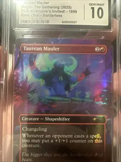 Taurean Mauler - MTG -Double Rainbow Foil Secret Lair Graded CGC 10 Pop 1 🔥 - Image 4