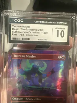 Taurean Mauler - MTG -Double Rainbow Foil Secret Lair Graded CGC 10 Pop 1 🔥 - Image 5