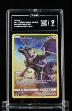 Zekrom TG05/TG30 Swsh09: Brilliant Stars Trainer Gallery Holo Pokemon Tag 9 #04 - Image 1