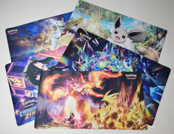 Lot of 5 - Pokemon Gaming/Play Mats - Charizard/Pikachu/Eevee - Image 1