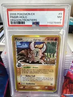 2006 POKEMON EX DRAGON FRONTIERS #9 PINSIR-HOLO PSA 7 - Image 1