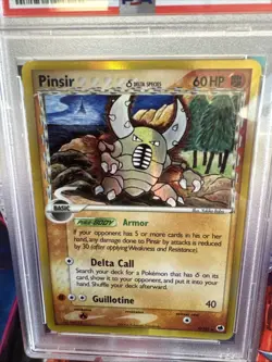 2006 POKEMON EX DRAGON FRONTIERS #9 PINSIR-HOLO PSA 7 - Image 2