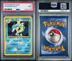 1999 POKEMON GAME GYARADOS HOLO #6 MINT 9 PSA - Image 3