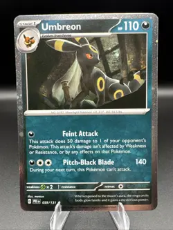 Umbreon - 059/131 - Cosmos Holo NM, English Pokemon Prismatic Evolutions - Image 1