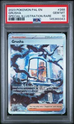 2023 POKEMON PAL EN-PALDEA EVOLVED SPECIAL ILLUSTRATION RARE #268 GRUSHA PSA 10 - Image 1