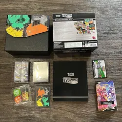 Pokemon Evolving Skies EMPTY Elite Trainer Box (ETB) No Packs, Has Extras - Image 2