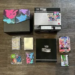 Pokemon Evolving Skies EMPTY Elite Trainer Box (ETB) No Packs, Has Extras - Image 2