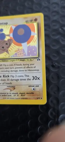 Hitmontop Holo Rare 1st Edition Neo Discovery 3/75 WOTC Vintage Pokemon nm /lp - Image 5