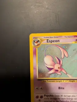 Espeon 1/75 Neo Discovery Vintage Holo FART Swirl Pokemon - WOTC CLEAN FRONT - Image 5