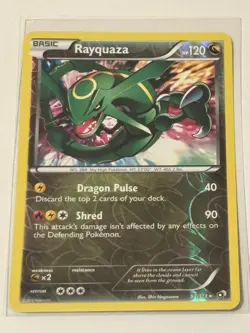 Pokemon TCG NM-M condition Rayquaza 93/113 Reverse Rare Legendary Treasures - Image 1
