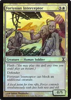 MTG - Time Spiral - Foriysian Interceptor - 2X Foil NM - Image 1
