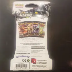 Pokemon TCG Sun & Moon Ultra Prism sleeved booster pack SEALED - Leafeon Art - Image 2
