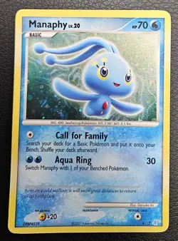 Manaphy 4/12 DP Holo Pokemon DPBP#529 2007 - Image 1
