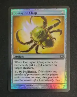 MTG Contagion Clasp - Scars of Mirrodin - Uncommon Foil - Near Mint - Image 1