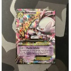 Pokemon M Mewtwo EX Mega Ultra Rare Holo 64/162 Breakthrough 210 HP - Image 1